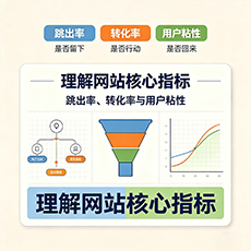 鲁甸建站-理解网站核心指标:跳出率、转化率与用户粘性