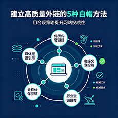 鲁甸建站-建立高质量外链的5种白帽方法